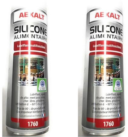 SILICONE ALIMENTAIRE AÉROSOL 400 ml (Lot de 2)