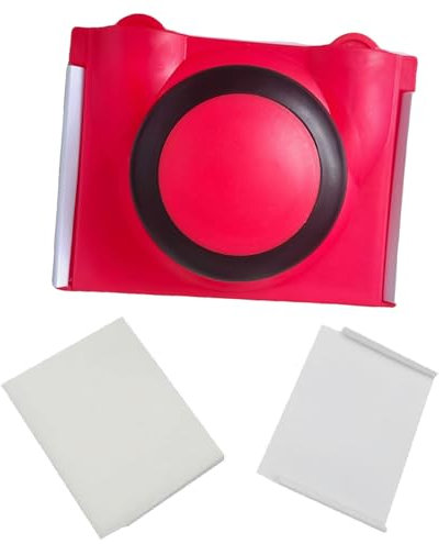 CLKE Paint Edger Tool, Cutting in Tools for Painting, Paint Edger Paint with Two Replacement Pads, Nylon, Plastic Paint Edger for Painting Walls, Ceilings, or Decorations (Red)