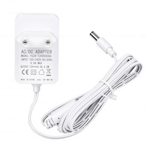 Carbosing 12 V 0,5 A AC/DC Adattatore di alimentazione di ricambio compatibile con Tivoli Pal/iPal PAL-PS MA-1 MA-2 MA-3 Radio Audio Cavo di alimentazione AC Caricabatterie Adattatori