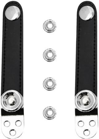 Healifty 2pcs Accordion Accessories Buckle Extender Straps Made of Sturdy Cowhide and Steel with Easy Installation and Sturdy Design for Practice and Accordion Concert Use