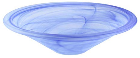 budawi® - Alabaster Brunnenschale blau, Ø 35 cm Glasschale für Nebler und Zimmerbrunnen