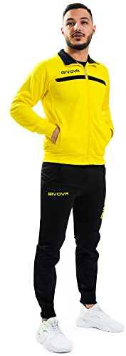 Givova Unisex Givova One Suit Full Zip Overall, gelb/schwarz, S EU