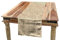 ABAKUHAUS ägyptisch Tischläufer, Dated Hieroglyphics, Esszimmer Küche Rechteckiger Dekorativer Tischläufer, 40 x 225 cm, Braun Tan