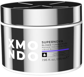 XMONDO Supernova Blonde Toning Reparative Mask – Tones, Repairs, & Hydrates, Vegan with Jojoba Oil, 7.95 oz