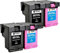 JFGIkLFD 901XL-Tintenpatrone, kompatibel mit HP901-Druckern J4580 J4550 J4540 J4680 J4524 J4535 J4585(2Black 2Color)