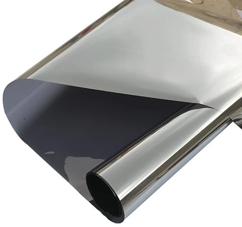 aboveBED Pellicola Specchio per Vetri Finestre 44.5x200cm | Pellicola Elettrostatica Riflettente Monodirezionale | Mirror Film | Anti UV e Anti Calore | Pellicola a Specchio per Interni ed Esterni