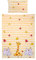 Gräfenstayn® 2-TLG. Kinderbettwäsche Set mit Tiermotiv und integriertem Reißverschluss - aus 100% Baumwolle (Renforce-Qualität) - Deckenbezug 135x100cm und Kissenbezug 60x40cm (Giraffe & Elefant)