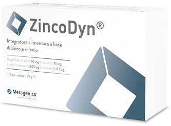 ZincoDyn - Integratore di Zinco e Selenio per Sostenere Difese Immunitarie, Tiroide e Contrastare Stress Ossidativo - 112 Compresse