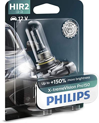 Philips X-tremeVision Pro150 HIR2 lampadina fari auto +150%, blister singolo