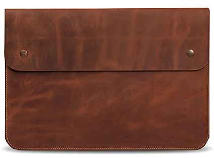 MegaGear Housse pour MacBook en Cuir de Première Qualité pour MacBook Pro et MacBook Air - 14 Pouces - 13 Pouces (M4, M3, M2, M2, M1, Pro&Max)-13,3 Pouces-iPad Pro 12.9 Pouces - Modèles 2020 à 2024