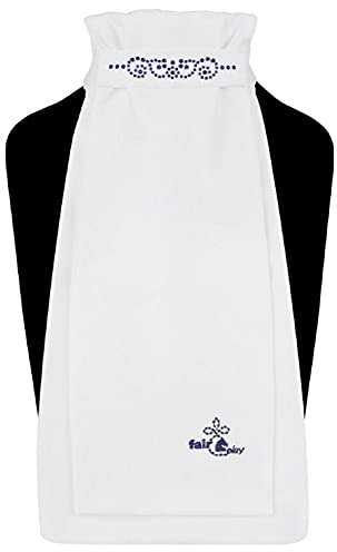 Fair Play Plastron Andrea Chic (Weiss/Navy, M (36-38 cm))