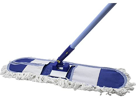 CABLEPELADO Mopa Limpieza Suelo Extra Plana, Mopa Fregona Plana, Trapeador Mopas de Limpieza, Fregona Suelo, Cabezal Giratorio 360º, Incluye mopa y Mango, Medida de la mopa es 80 cm