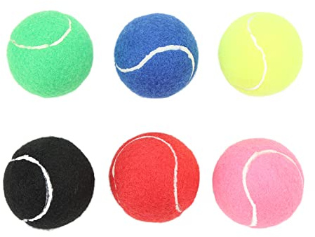Equipo de Entrenamiento de Tenis ,Caucho Multicolor de Tacto Suave ,Varios Lugares ,Juego de Pelota de Tenis Aplicable para Yoga Y Fitness