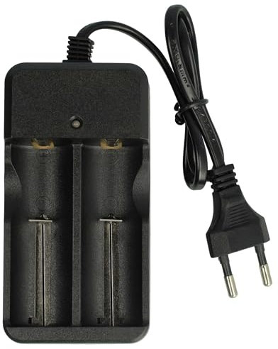 vhbw Chargeur de Piles 2 Slots compatibile Con 16340 / CR123A Batteries, Piles domestiques Li-ION