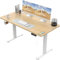 Homall Höhenverstellbarer Schreibtisch 140x70 cm, Schreibtisch Höhenverstellbar, Elektrischer Schreibtisch mit Vierteilige Tischplatte, Computertisch mit Memory Funktion,Standing Desk