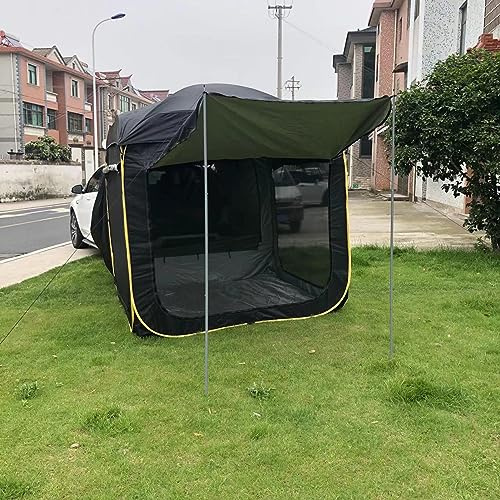 Awning Car Tent - Automatic SUV Rear Extension for Camping, Portable Van Trunk Cover for Sedans and SUVs