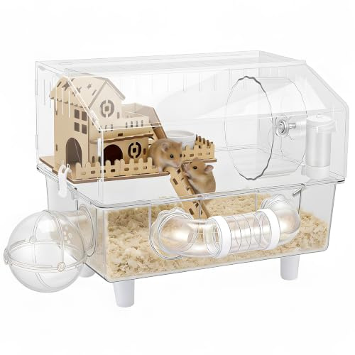 2-Layer Large Acrylic Hamster Cage - Syrian Hamster Cage & Gerbil Cage