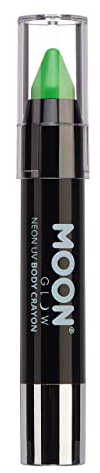 Moon Glow - Neon UV Paint Stick Body Crayon for the Face & Body – Intense Green