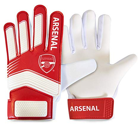 Arsenal FC Childrens/Kids Goalkeeper Gloves (Boys) (Red/White)