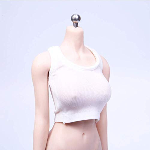 ZSMD 1/6 Kurze elastische Sportweste Candy Action Puppe Kleidung für HT Verycool TTL Play Phicen a