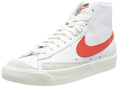 Nike Damen W Blazer MID '77 Sneaker, White/Habanero RED-SAIL, 38 EU