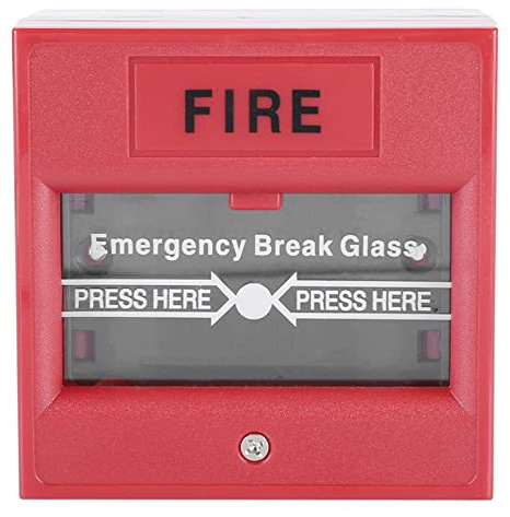 Bouton D'alarme Incendie de Sortie D'urgence, Bouton D'arrêt D'urgence de Signe Rouge, Interrupteur D'alarme de Sécurité pour Bris de Verre de Sécurité pour Entreprise