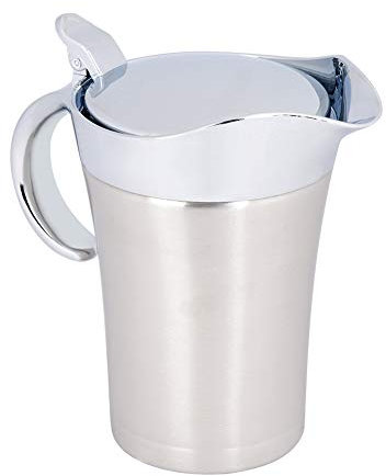 Gravy Boat Sauce Jug, 304 Stainless Steel Thermal Insulated Double Wall Sauce Gravy Boat Pot Serving Jug (Large 750ml)