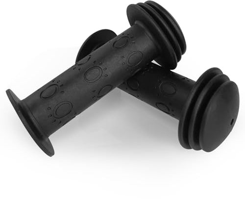 Fahrradgriffe Kinder, 22 mm rutschfeste Gummi Fahrrad Griff, Kinderfahrradgriffe für Roller,Kinder Laufrad,Kinderfahrrad (Schwarz)