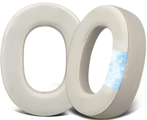 SOULWIT Almohadillas de Gel refrescante para Jabra Evolve2 85 UC/Evolve 2 85 MS (no Son compatibles con Elite 85H), con Tela de Seda de Hielo y Espuma de Aislamiento de Ruido-Oro