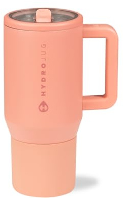 HydroJug Kids - 20 oz Insulated Kids Water Bottle with Flip Straw & Handle | Leak-Proof & Durable | Perfect for School, Sports, Lunch, Travel & Camp, Dahlia