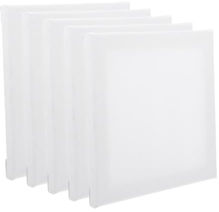 Operitacx 1 Satz Zeichenbrett Leere Leinwandplatte Quadratische Leinwandplatte Vorgrundierte Leere Malerei Leinwandplatte Leinwandtafeln Maltafel Maltafel