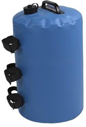 Anevous Set med 4 paviljongvikter, PVC viktpåsar, sandsäckar för fyllning, viktande sandsäck för fyllning, vatten, sandväska för camping, trädgårdstält, vikbar paviljong, 10 l:18 x 40 cm, blå