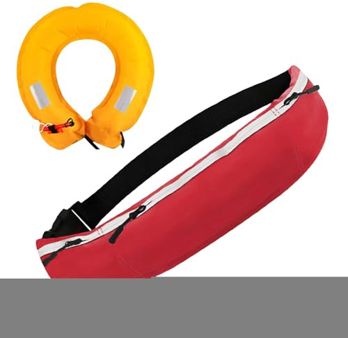 Rrlihjgu Ceinture de flottaison Gonflable - Dispositif de flottaison réglable, Accessoire pour Kayak et Sports Nautiques, Sauvetage et plongée avec Tuba