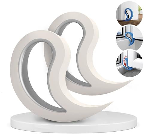 Stoppy, Stoppi, Arrêt de fenêtre, Arrêts de Porte, lot de 2 (disponible en 14 variantes) (Blanc)