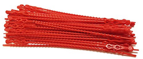 PC24 Shop & Service Lot de 50 serre-câbles multi-usages Rouge 180 mm