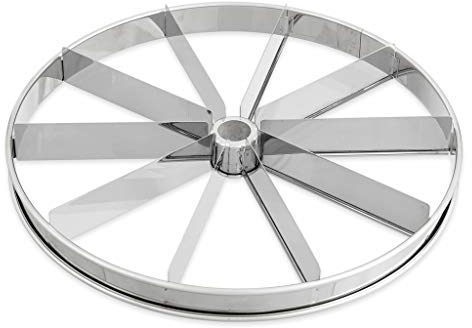 thermohauser Tortenteiler (Edelstahl rostfrei), 10er Einteilung, Durchmesser 33,0 cm