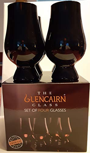 GLENCAIRN BLACK WHISKY GLASS, SET OF 4 IN 4 PACK GIFT CARTON