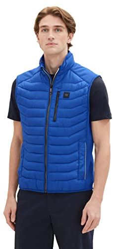 TOM TAILOR Herr 1036074 väst, 19168-hockey blå, L, 19168 - Hockey Blue, L