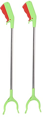 2 pinzas para colector de residuos de garra de residuos herramienta de fin de basura jardín 60 cm
