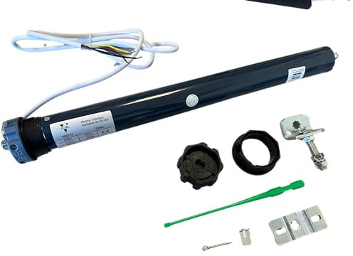 VI.TEL. Motore per tapparelle elettriche avvolgibili da 50 Nm - 100 Kg con STAFFA DI SUPPORTO ED ACCESSORI INCLUSI. Automazione avvolgimento tapparella