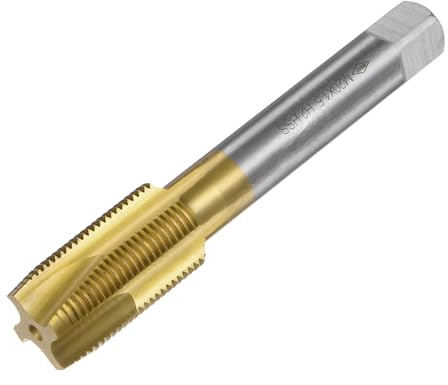 QUARKZMAN Maschio Filettatura Spina Spirale M20 x 1.5 Filetti Rettificati H2 4 Scanalature Acciaio Alta Velocità Hss 6542 Rivestimento Titanio Punte Filettatura Metriche Riparazione Filetti