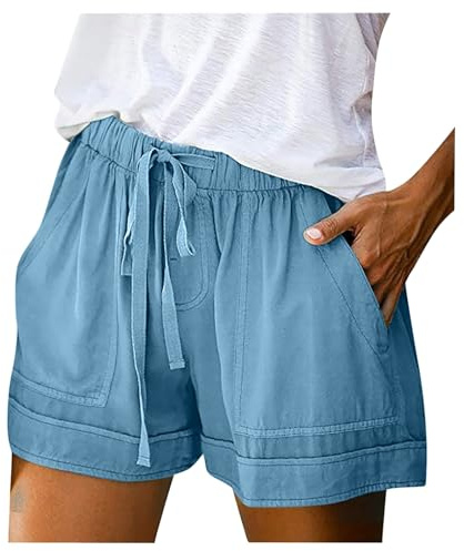 Short Running Femme Bermuda Été Sport Cargo Vetement Shorts Ete Fluide Salopette Taille e Mode Maillot De Bain en Jean Jeans Long Noir Fille Sexy Lin Plage Blanc Grande Coton
