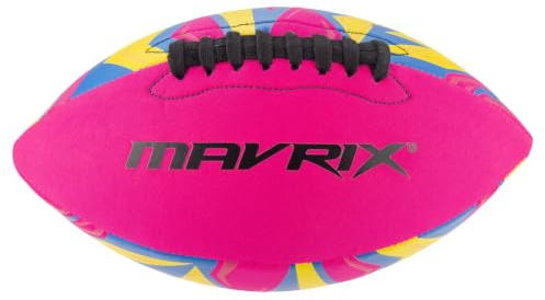 Mavrix Pallone da calcio americano in neoprene, impermeabile, misura 6, con impugnatura morbida, per bambini e adulti, leggero e resistente, per allenamento in spiaggia, giardino e giochi all'aperto