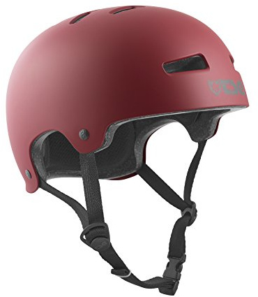 TSG Erwachsene Halbschalenhelm Evolution Solid Color, Satin Oxblood, L/XL, 75046