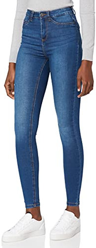 Noisy May NOS DE Damen NMCALLIE HW VI021MB NOOS Skinny Jeans, Blau (Medium Blue Denim Medium Blue Denim), 32W / 32L