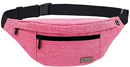 Große Crossbody Bauchtasche Gürteltasche für Damen und Herren Hüfttasche Outdoor Groß Handytasche Sport Wasserdicht Laufgürtel Umhängetasche Geldgürtel für Camping Wandern Fitness Fahrrad Geschenke