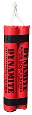 Fake Toy Dynamite Replica Three Stick Bundle - Life Sized Novelty Gag Gift or Film Prop (Realistic Dynamite) (Acme Corporation) (Realistic Dynamite)