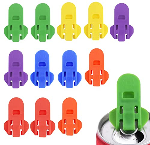 Abeillo 12 apriscatole manuali facili da usare, per aprire lattine di birra e bibite, strumento per aprire lattine di bibite gassate, a prova di perdite, per pop, coke, birra, soda, bevande in