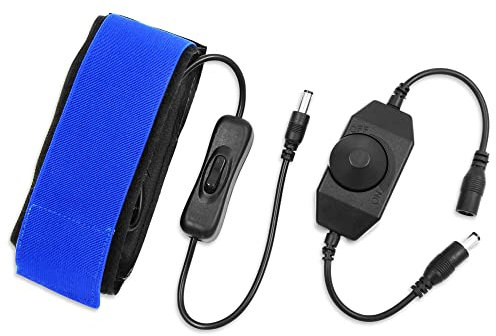 Astromania Calentador de lente CC de 30 cm - Regulador de temperatura continuo para cámara universal y telescopios de menos de 95 mm de diámetro, color azul