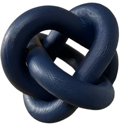 GUDAGUU Wood Knot Decor -Coffee Table Decor,Navy Blue Decor Shelf Decor